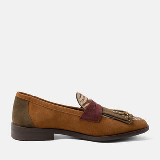 Lola Damen Wildleder-Loafer Tan