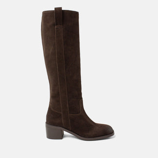 Elin Damen Wildleder-Stiefel Brown