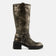 Salome Damen Leder Biker-Boots Pewter