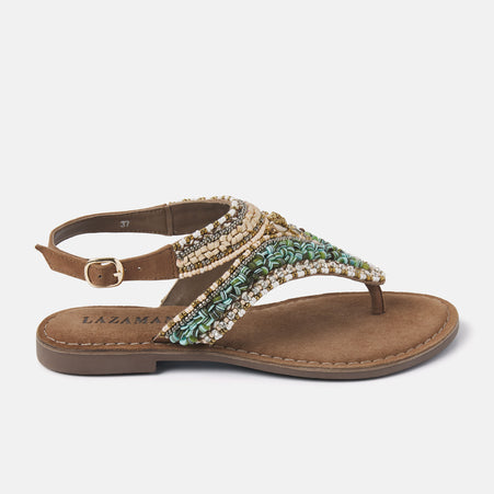 Estella Damen Leder-Sandalen Taupe