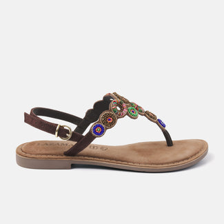 Damen Sandalen 75.314 Brown-Multi