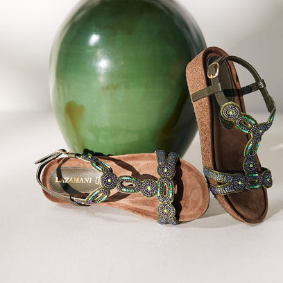 Damen Sandalen 75.354 Olive
