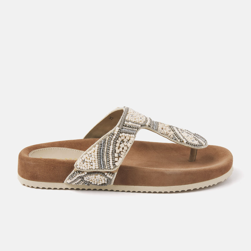 Damen Pantoletten 75.397 Beige