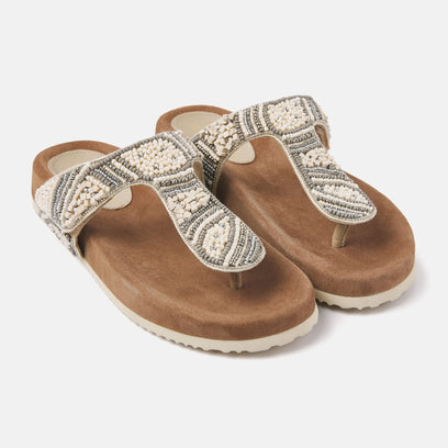 Damen Pantoletten 75.397 Beige