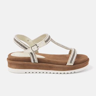 Damen Sandalen 75.417 White