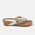 Mara Damen Leder-Pantoletten Off-White