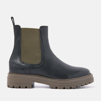 Damen Chelsea Boots 85.417 Khaki-Black